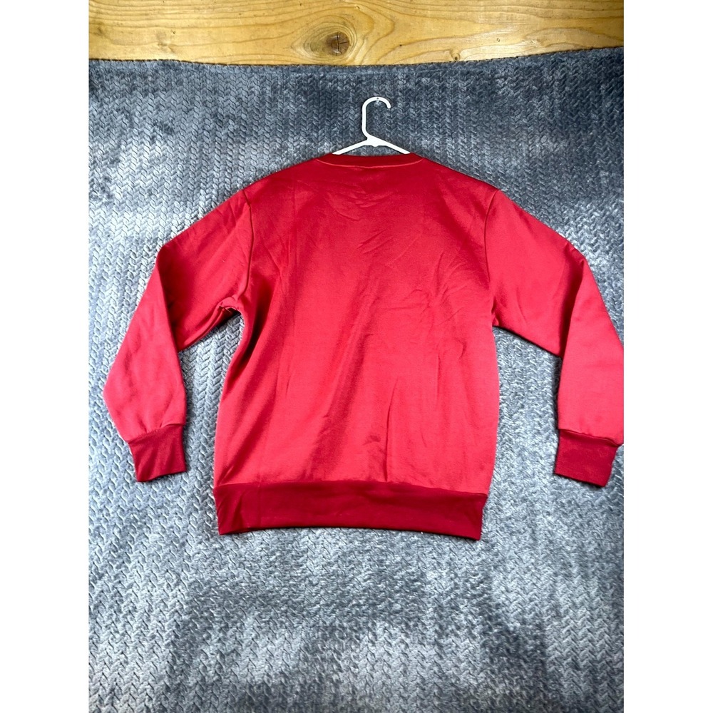 Boston Red Sox Sweatshirt Men Large Red Fleece Lined Graphic Ribbed Baseball MLB